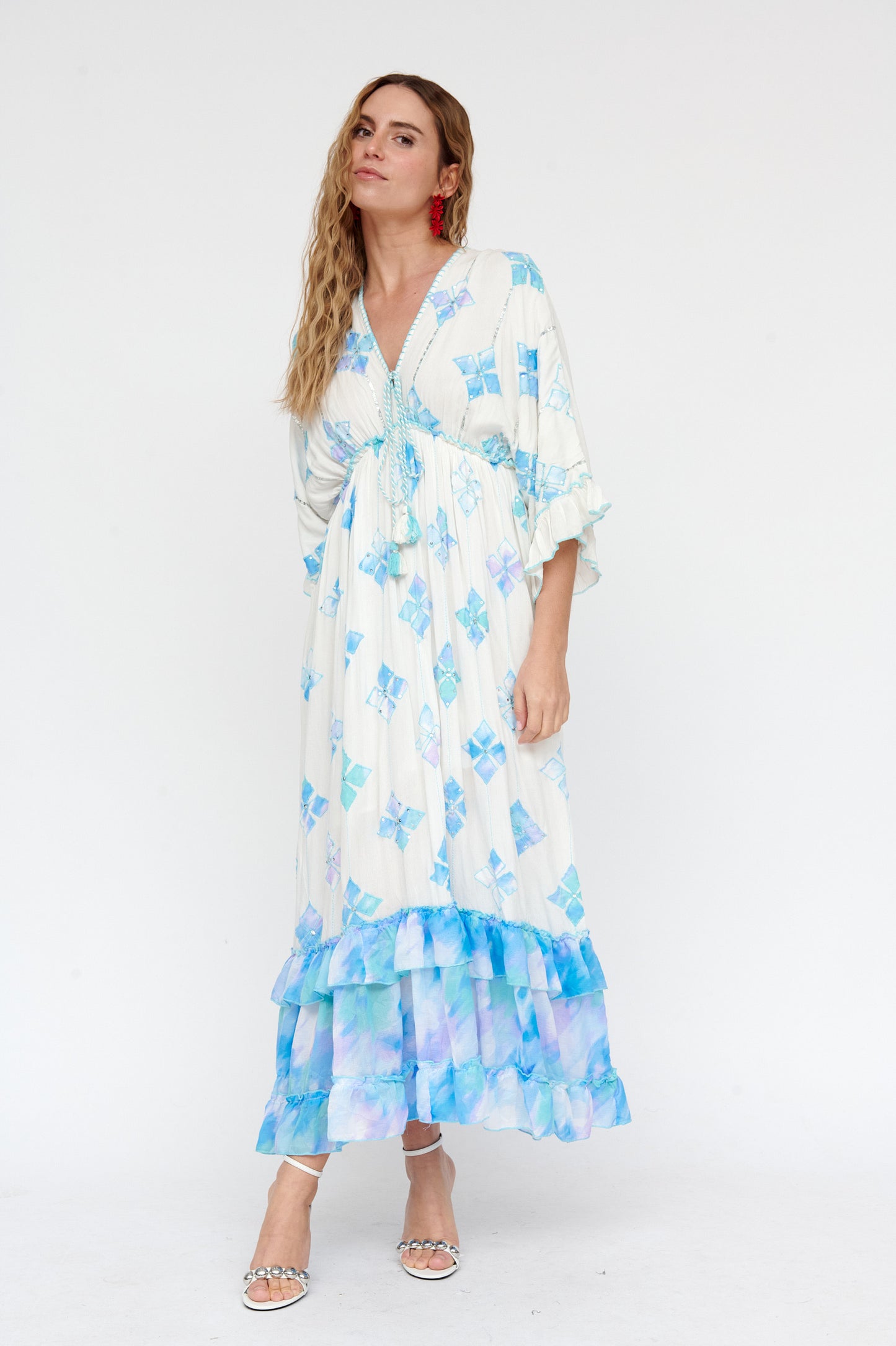 Blue Boho Dress