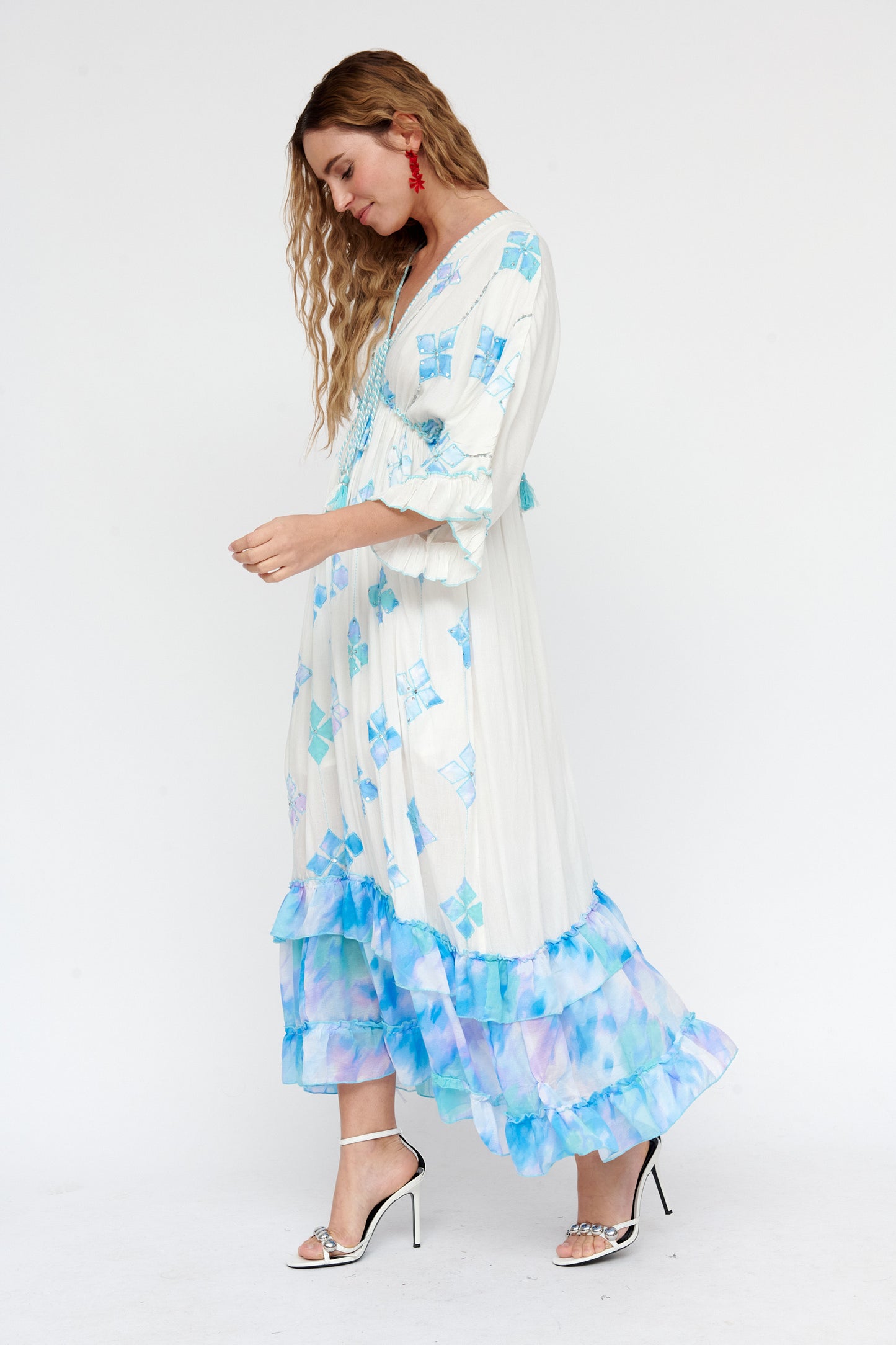 Blue Boho Dress