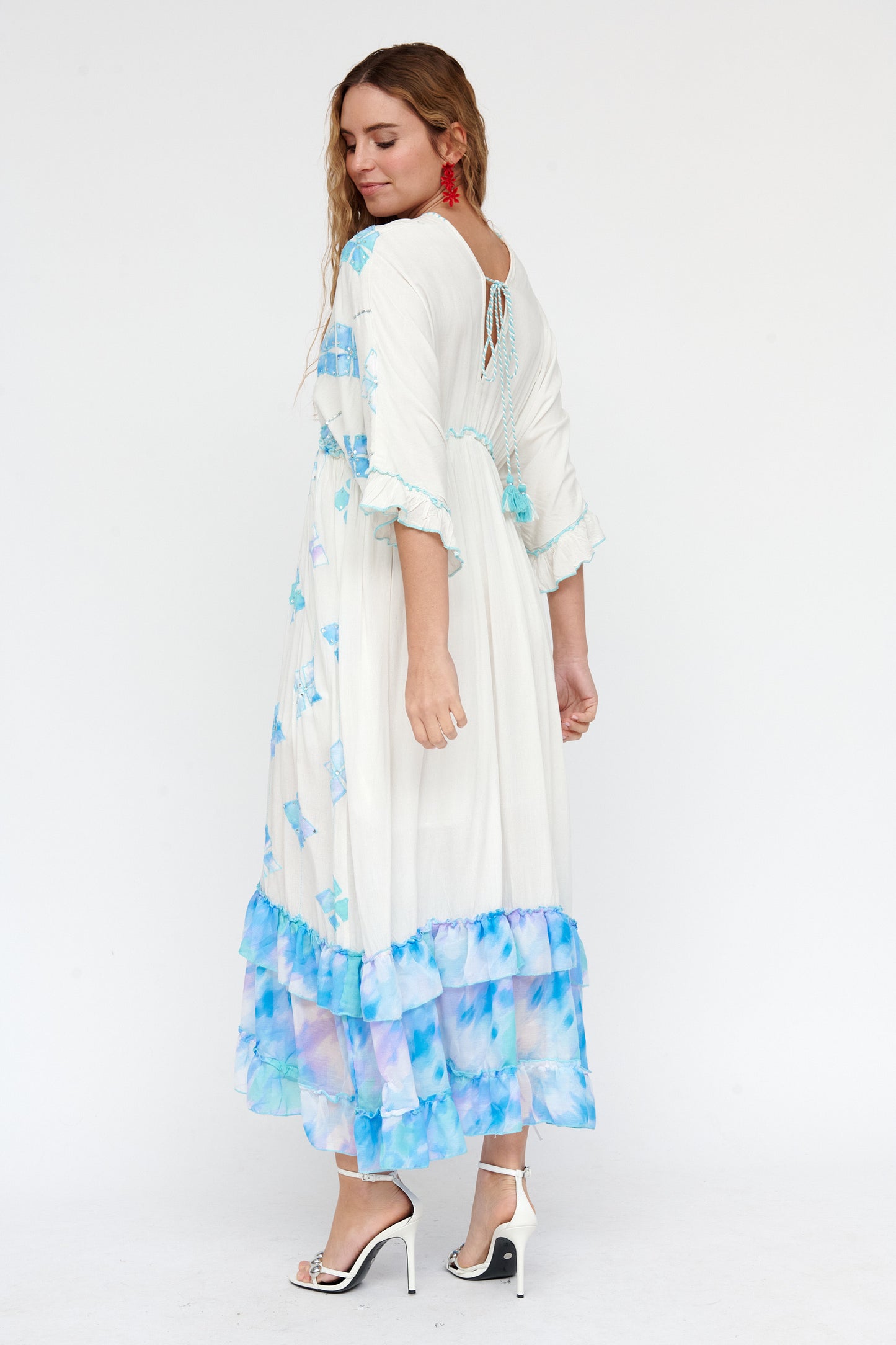 Blue Boho Dress